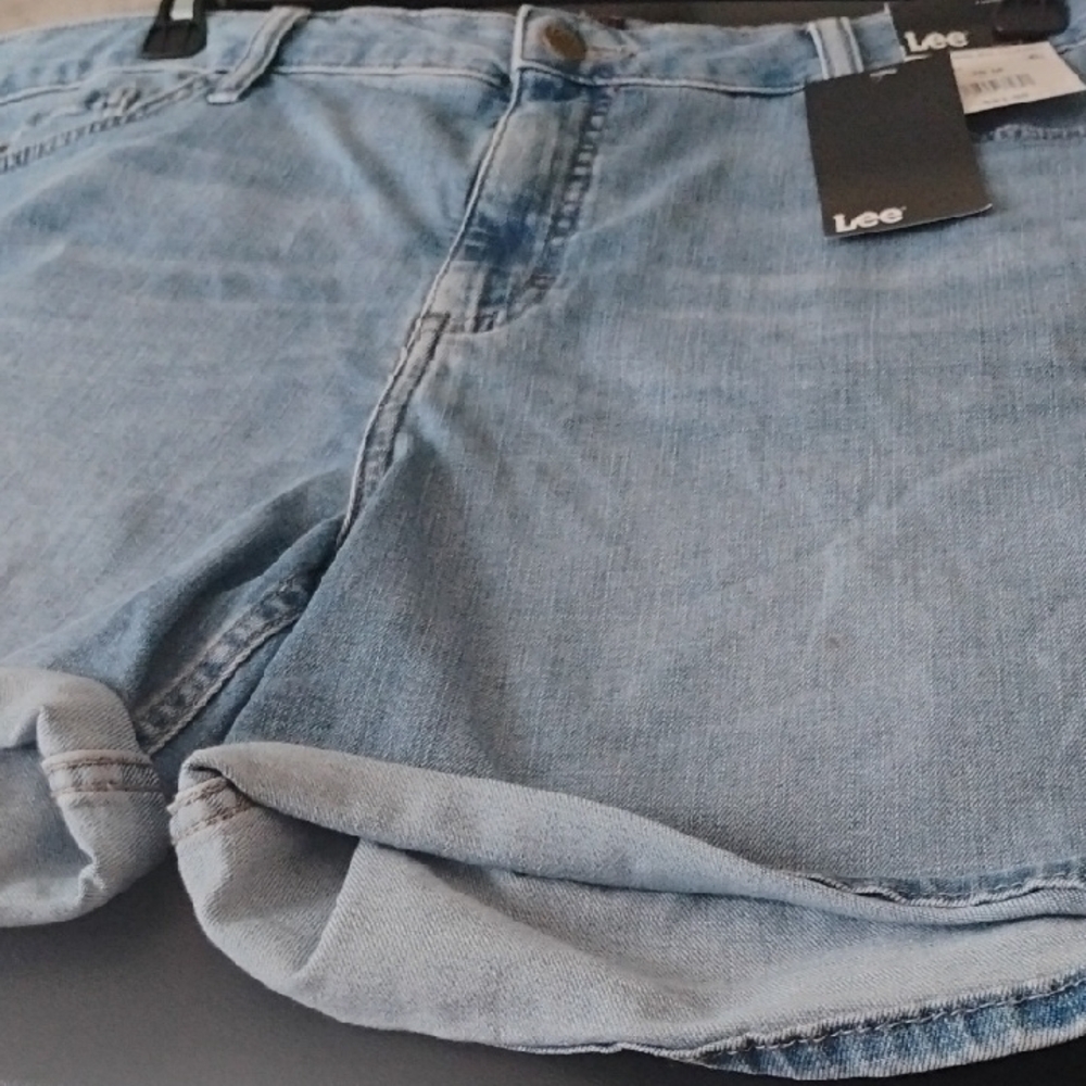 Lee Sky Blue Denim Shorts